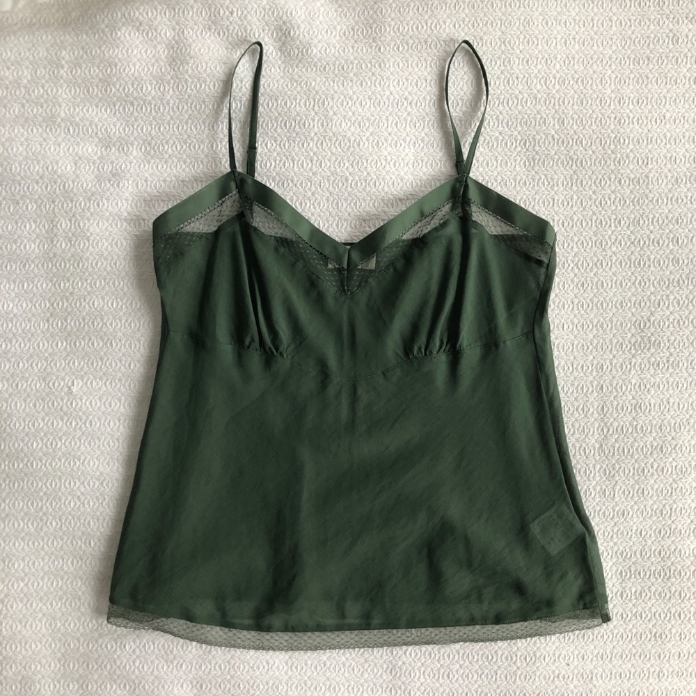 Sheer Green Camisole Tank